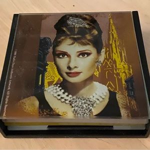 Iconic Breakfast at Tiffanys Glass Coasters